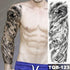 Full Arm Temporary Tattoos 8 Sheets and Half Arm Shoulder Waterproof Tattoos Elegant Large Lion Sleeve Sticker Tattoo Waterproof Temporary Big Wolf Tatoos For Men and Women - STEVVEX Beauty - 103, 3D Tattoo, Animal Tattoo, Arm Tattoo, Back Tattoo, Beauty, Big Tattoo, Black Tattoos, Body Tattoo, Extra Large Tattoo, Lion Tattoo, Men Tattoo, Mens Tattoo, Modern Tatoos, Tattoo, Tiger Tattoo, Waterproof Tattoo, Wolf Tattoo, Women Tattoo, Womens Tattoo - Stevvex.com