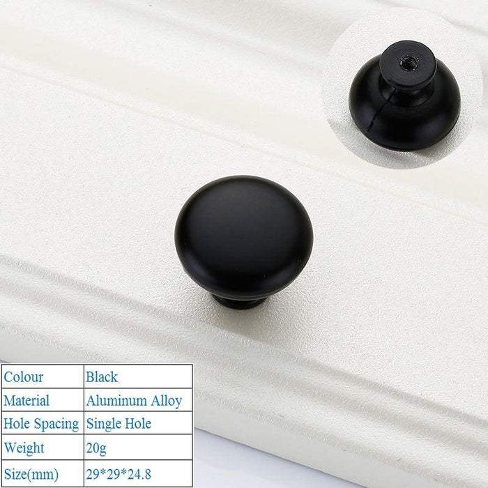 Black American Aluminium Alloy Door Handles Wardrobe Drawer Pull Kitchen Cabinet Knobs For Furniture Handle Hardware Accessories Vintage Cabinet Drawer Handles Pull for Cabinet Door Dresser Cupboard Closet Drawer Furniture