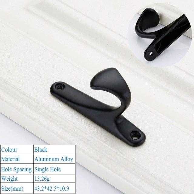 Black American Aluminium Alloy Door Handles Wardrobe Drawer Pull Kitchen Cabinet Knobs For Furniture Handle Hardware Accessories Vintage Cabinet Drawer Handles Pull for Cabinet Door Dresser Cupboard Closet Drawer Furniture