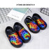 Mens Womens Sandals Hole Shoes Rubber Clogs Couple Garden Shoes Color Printing Air Cushion Beach Sandals Unisex Garden Clogs Lightweight Slip On Women Men Beach Sandals Water Shoes