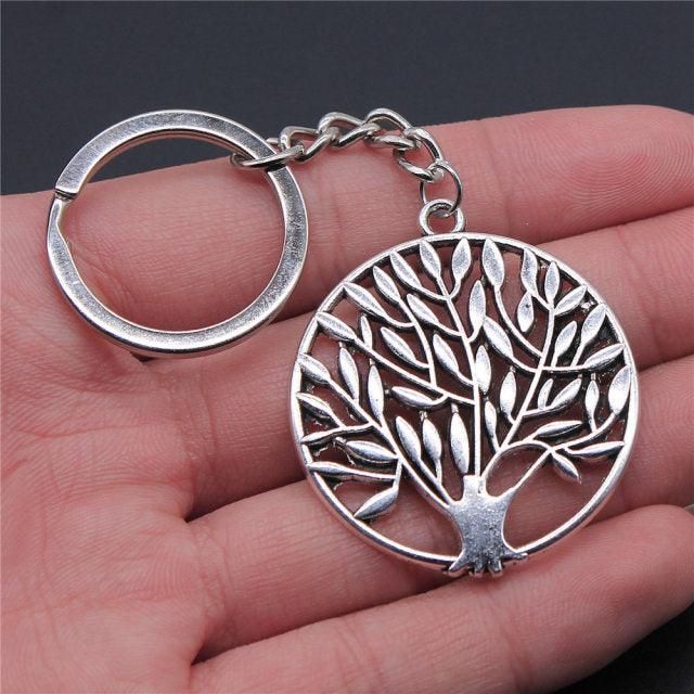 New Fashion Peace World Silver Tree of Life Pendant Necklace Jewelry Pendant Key Ring Metal Chain Silver Color Men Car Gift Keychain Charm Pendant Necklace - ALLURELATION - 551, accessories, bagcharm, Best Selling Keychains, BFF Gifts Keychain, Car Key Chain, Charms, crochet, jewelry, Key chains, keychain, Keychain Charm Pendant Necklace, keychains, keyrings, Metal KeyChain, Peace World Silver Tree of Life Pendant, pendents, Tree of Life Pendant - Stevvex.com