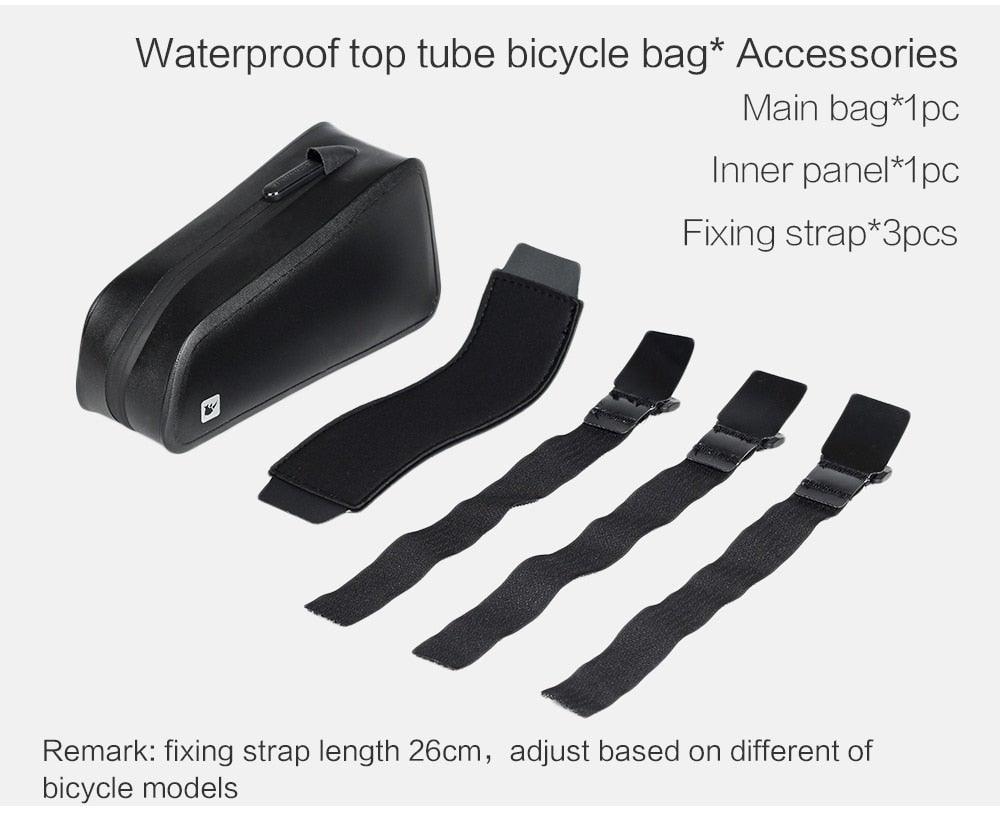 Waterproof Top Tube Bicycle Bag Hard Shell Bike Bag Stable Cycling Frame Bag Bike Accessories For Road Bike Bag Bike Top Tube Bag Bike Frame Bag Waterproof Stable Bicycle Frame Bag Bicycle Bag Professional Cycling Accessories