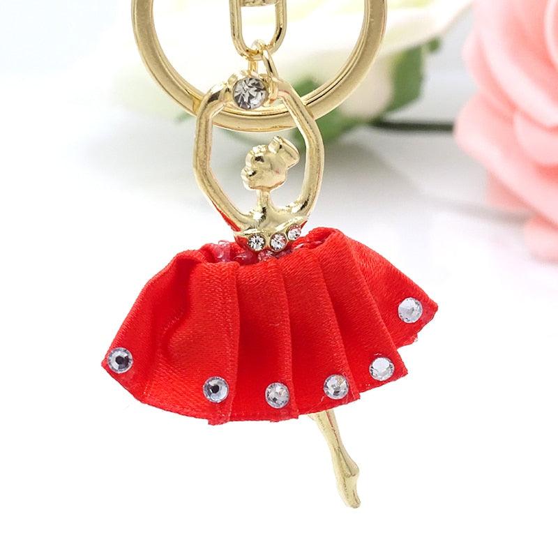 Creative Jewelry Pendant Key Ring Alloy Rhinestone Butterfly Fairy Key Ring Handbag Pendant Car Key Ring Female Jewelry Gift Butterfly Wing Fairy Keychain Rhinestone Dancing Ballet Car Keychain