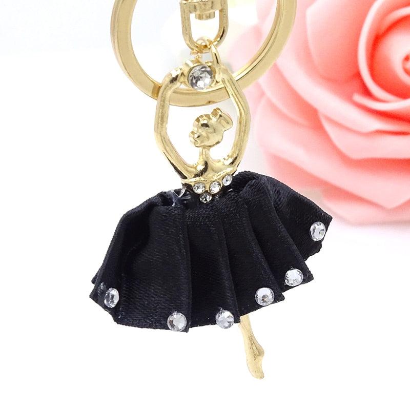 Creative Jewelry Pendant Key Ring Alloy Rhinestone Butterfly Fairy Key Ring Handbag Pendant Car Key Ring Female Jewelry Gift Butterfly Wing Fairy Keychain Rhinestone Dancing Ballet Car Keychain