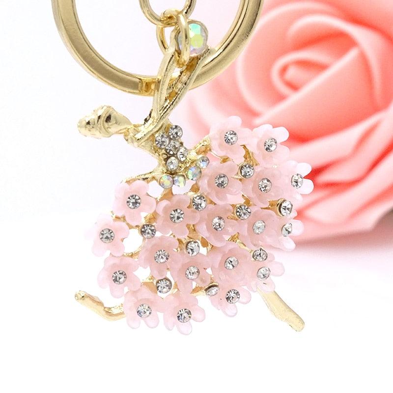 Creative Jewelry Pendant Key Ring Alloy Rhinestone Butterfly Fairy Key Ring Handbag Pendant Car Key Ring Female Jewelry Gift Butterfly Wing Fairy Keychain Rhinestone Dancing Ballet Car Keychain