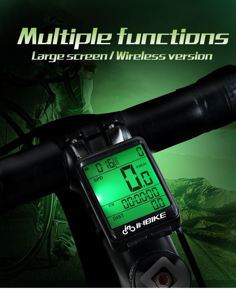 Waterproof Bicycle Computer Wireless And Wired MTB Bike Cycling Odometer Stopwatch Speedometer LED Digital Bicycles Computer Odometer Speedometer Max Distance Time For Trainer