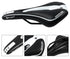 Leather Bike Saddle Road Bike Front Seat Cycling Saddles For Mens Breathable Hollow Cushion Bicycle Saddle Comfort Bike Saddle Ergonomic Waterproof Bicycle Seat For Road Bike Mountain Bike Seats