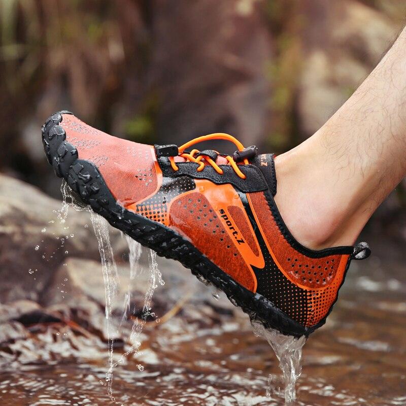 Summer Outdoor Mens Sports Water Shoes Non-Slip Beach Shoes Barefoot Upstream Shoes Quick-Dry Aqua Sock Barefoot For Beach Swim River Pool Lake Hiking Kayaking Surfing - STEVVEX Shoes - 107, Air Mesh Sneakers, Athletic Sneakers, Beach Shoes, Breathable Men Shoes, Elegant Mens Shoes, Hiking Mens Shoes, Men Casual Shoes, Men Shoes, Mens Sports Water Shoes, Non-Slip Beach Shoes, River Shoes, Shoes, Sneakers, Soft Shoes, Sport Mens Shoes, Sport Mens Sneakers, Surfing Shoes, Water Sports Shoes - Stevvex.com