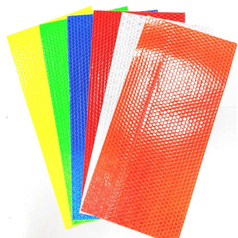 Bike Reflective Stickers Cycling Fluorescent Reflective Tape Bicycle Adhesive Safety Decor Sticker Safety Reflective Warning Stickers Waterproof Outdoor Bicycle Rim Reflector Tape Thin Reflective Sticker Rolls For Bikes Bicycles