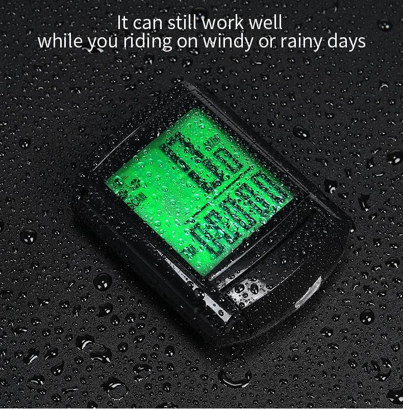 Waterproof Bicycle Computer Wireless And Wired MTB Bike Cycling Odometer Stopwatch Speedometer LED Digital Bicycles Computer Odometer Speedometer Max Distance Time For Trainer