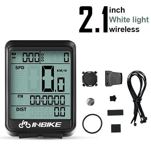 Waterproof Bicycle Computer Wireless And Wired MTB Bike Cycling Odometer Stopwatch Speedometer LED Digital Bicycles Computer Odometer Speedometer Max Distance Time For Trainer