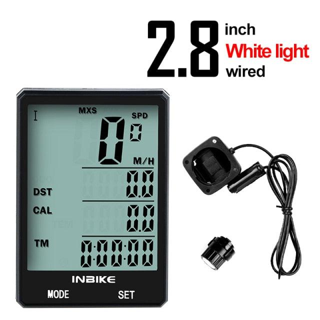 Waterproof Bicycle Computer Wireless And Wired MTB Bike Cycling Odometer Stopwatch Speedometer LED Digital Bicycles Computer Odometer Speedometer Max Distance Time For Trainer