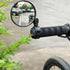 1PCS Universal Bicycle Rearview Mirror Adjustable Rotate Wide-Angle Cycling Rear View Mirrors Adjustable Rotatable Shockproof Wide Angle Acrylic Convex Outdoor Safety Mirror For Mountain Road