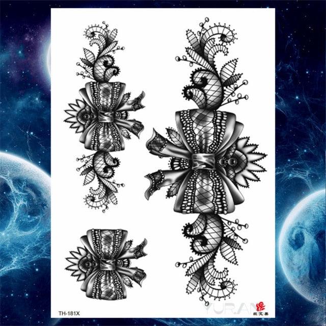 Luxury Big Tattoo Stickers Butterfly Body Arm Leg Tattoos Temporary Black Flower Rose Tattoos For Women's Adults - STEVVEX Beauty - 103, 3D Tattoo, Animal Tattoo, Arm Tattoo, Beauty, Big Tattoo, Black Tattoos, Body Tattoo, Butterfly Tattoo, Colorful Tattoo, Fashion Tattoo, Flower Tattoo, Girls Tattoo, Large Tattoo, Leg Tattoo, Lotus Tattoo, Luxury Tattoo, Tattoo, Waterproof Tattoo, Wedding Tattoo, Women Tattoo - Stevvex.com