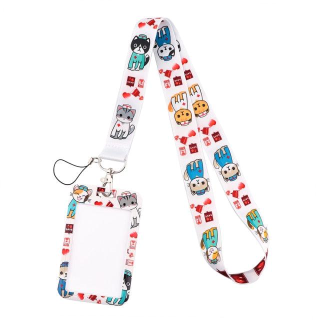 New Doctor Nurse Neck Strap Keychain Holder ID Card Pass Hang Rope Lanyard Key Chain ID Badge Holder Medical Student Gift