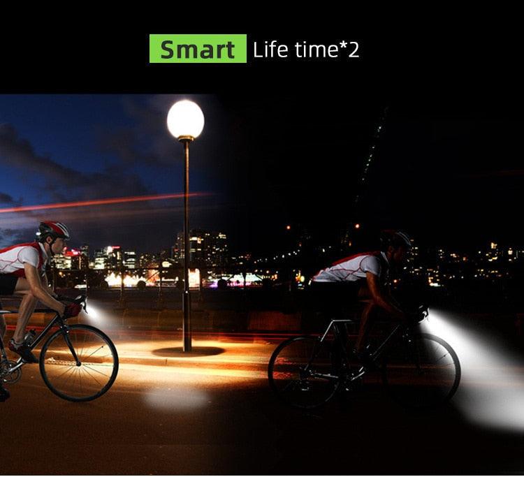 4000mAh Bicycle Front Light Set USB Rechargeable Smart Headlight With Horn 800 Lumen LED Bicycle Light Set USB Rechargeable Super Bright Bike Headlight - STEVVEX Sport - 224, Bicycle Head Lamp, Bicycle Light, Bicycle Light Decoration, bike, bike accessories, Bike Front Light, Bike Headlight, bike light, Bike Light Led Lamp, Front Bike Headlight, Headlight, Safety Warning Bike Light, safety warning horn bell, Safety Warning Light, Warning bike headlight, Waterproof Headlight - Stevvex.com