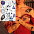 Realistic Black Temporary Small Big Tattoos Space Planets Animals Tatoos Waterproof  Face Hands Tattoos For Girls Mens