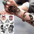 Realistic Black Temporary Small Big Tattoos Space Planets Animals Tatoos Waterproof  Face Hands Tattoos For Girls Mens