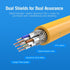 Ethernet Cable CAT6A 10Gbps RJ 45 Network Cable Lan RJ45 Patch Cord Router CAT 6 Cable Professional LAN Shielded Cable Gold Plated RJ45 Connector For Gaming Laptop