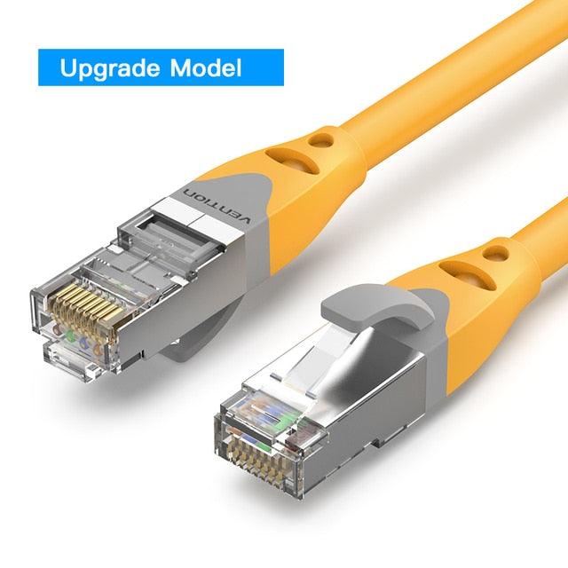 Ethernet Cable CAT6A 10Gbps RJ 45 Network Cable Lan RJ45 Patch Cord Router CAT 6 Cable Professional LAN Shielded Cable Gold Plated RJ45 Connector For Gaming Laptop