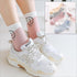 5 Pairs Fashion Unisex Cute Cartoon face Patterned Long Socks Soft Breathable Cotton Material Sport Summer Warm Winter Funny Harajuku Socks For Men And Women