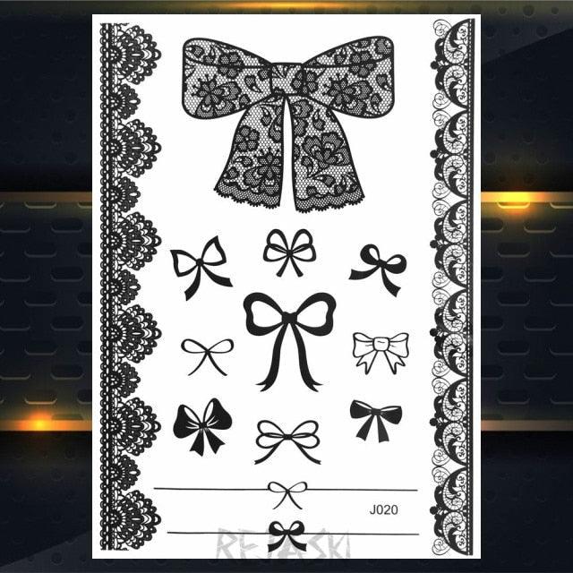 53 Sheets Black Lace Temporary Tattoos Sticker Butterfly Flower Fake Tatoo Sticker Sexy Black Henna Temporary Tattoos For Women - STEVVEX Beauty - 103, Animal Tattoo, Arm Tattoo, Back Tattoo, Beauty, Big Tattoo, Black Tattoos, Body Tattoo, Fashion Tattoo, Girls Tattoo, Large Black Tattoo, Leg Tattoo, Luxury Tattoo, Sketch Tattoo, Stylish Tattoo, Tattoo, Waterproof Tattoo, Wedding Tattoo, Women Tattoo, Womens Tattoo - Stevvex.com