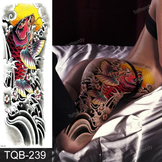 Large Black Temporary Tattoo Waterproof Luxury Big Tattoo For Body Arm Legs Modern Design - STEVVEX Beauty - 103, 3D Tattoo, Animal Tattoo, Arm Tattoo, Beauty, Big Tattoo, Black Tattoos, Body Tattoo, Extra Large Tattoo, Fashion Tattoo, Gladiator Tattoo, Large Black Tattoo, Large Tattoo, Leg Tattoo, Lion Tattoo, Luxury Tattoo, Men Tattoo, Mens Tattoo, Modern Tatoos, Modern Tattoo, Stylish Tattoo, Tattoo, Waterproof Tattoo - Stevvex.com