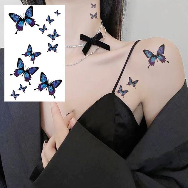 Elegant Small Waterproof Temporary Tattoo Sticker Makeup Flame Finger Black Square Rose Flower High Quality Design For Womens - STEVVEX Beauty - 103, Animal Tattoo, Arm Tattoo, Beauty, Black Tattoos, Body Tattoo, Boys Tattoo, Carnival Tattoo, Face Tattoo, Fashion Tattoo, Finger Tattoo, Flower Tattoo, Girls Tattoo, Leg Tattoo, Luxury Tattoo, Sketch Tattoo, Small Tattoo, Stylish Tattoo, Tattoo, Waterproof Tattoo, Wedding Tattoo, Women Tattoo, Womens Tattoo - Stevvex.com