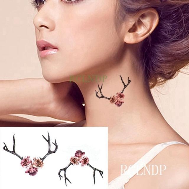 Temporary Tattoos Stickers for Women Muti-Colored Waterproof Roses Tattoo Sticker Black Small Flash Tatoo For Mens Womens - STEVVEX Beauty - 103, 3D Tattoo, Arm Tattoo, Back Tattoo, Beauty, Big Tattoo, Black Tattoos, Body Tattoo, Boys Tattoo, Butterfly Tattoo, Colorful Tattoo, Fashion Tattoo, Flower Tattoo, Girls Tattoo, Leg Tattoo, Luxury Tattoo, Men Tattoo, Modern Tatoos, Small Tattoo, Stylish Tattoo, Tattoo, Waterproof Tattoo, Women Tattoo, Womens Tattoo - Stevvex.com