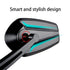 Smart Bicycle Stylish Handlebar Design Reflector Rear View Mirror Mountain Bike Electrical Bike Scooter HD Wide-Range Adjustable Angles Mirror Wide Range Back Reflector Vision Adjustable Left Right Mirrors For Road Electric Bike