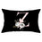 New Light Letter Flower Pillow Covers Alphabet Decorative Pillow Cases ABC Letter Flowers Cushion Covers Black Plush Pillow Case Super Soft Living Room Decorative Cushion Cover Elegant Soft Design 30x50cm