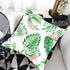 Tropical Plants Palm Leaf Pillow Cover Green Leaves Cushion Covers Flower Decorative Pillow Sofa Decorative Throw Pillow Covers Tropical Green Leaves Floor Pillow Cover for Couch Cushion Cover Plant Monstera Leaf 45x45cm