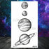 Realistic Small Planets Temporary Tattoos Arm Waterpoof Black Sticker Space Planets For Girls And Boys - STEVVEX Beauty - 103, Arm Tattoo, Beauty, Big Tattoo, Black Tattoos, Body Tattoo, Boys Tattoo, Carnival Tattoo, Children Tattoo, Fashion Tattoo, Girls Tattoo, Leg Tattoo, Luxury Tattoo, Modern Tatoos, Party Tattoo, Planet Tattoo, Planets Stickers, Sketch Tattoo, Small Tattoo, Space Tattoo, Stylish Tattoo, Tattoo, Waterproof Tattoo, Women Tattoo, Womens Tattoo - Stevvex.com