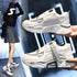 Fashion Spring Reflective Women Sneakers Lace Up Chunky Sneakers Mixed Color Women's Lightweight Casual Everyday Walking Fashion Chunky Sneakers - STEVVEX Shoes - 104, Athletic Sneakers, Breathable Sneakers, Breathable Women Sneakers, Casual Walking Sneakers, Casual Women Sneakers, High Heels Sneakers, Shoes, Sneakers, Soft Women Sneakers, Sport Sneakers, Walking Sneakers, White Womens Sneakers, Women sneakers, Women's Sport Sneakers, Womens Elegant Sneakers, Womens Fitness Sneakers - Stevvex.com