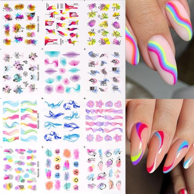 Gold 3D Nail Sticker Curve Stripe Lines Nails Stickers Gradient Adhesive Striping Tape Nail Foil Nail Art Stickers Decals Silver Strip Line Nail Decal Self-Adhesive 3D Wave Decal Decoration Metallic Curve Design Decoration for Women Girls