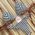 Women Push-up Bikini Swimwear Adjustable Swimsuit Bathing Suit Beachwear Women's Tie Bikini Lace Up Bottom String Swimsuit Bandage Swim Beach Wear Summer Comfortable Bikini Set