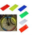 8PCS Bicycle Bike Wheel Lights Bike Fluorescent Reflective Stickers Bike Light Spoke Wheel Tape Bicycle Accessories Bike Reflective Tape Night Safety Stickers For Bicycle Motorbike