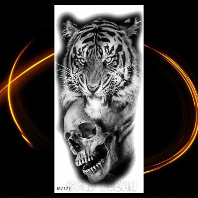 Luxury Tiger Temporary Tattoos Fox Wolf Fake Tattoo Sticker Realistic Black Animal Temporary Tattoo Stickers For Mens - STEVVEX Beauty - 103, 3D Tattoo, Animal Tattoo, Arm Tattoo, Back Tattoo, Beauty, Big Tattoo, Black Tattoos, Body Tattoo, Fashion Tattoo, Fox Tattoo, Girls Tattoo, Large Tattoo, Leg Tattoo, Lion Tattoo, Luxury Tattoo, Men Tattoo, Mens Tattoo, Modern Tatoos, Realistic Tattoo, Shoulder Tattoo, Stylish Tattoo, Tattoo, Tiger Tattoo, Waterproof Tattoo, Women Tattoo, Womens Tattoo - Stevvex.com