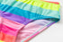 Two Piece Girls Swimsuit Rainbow Children's Swimwear Two Piece Bathing Suit 2-12 Years Swimsuit Pieces Bathing Suits With Ruffles Hollowed Flounce Bikini With Adjustable Straps For Girls