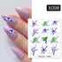 Cool Geometrics Pattern Water Decals Stickers Flower Leaves Slider For Nails Spring Summer Nail Art Decoration Tattoos Women Nail Art Stickers Water Transfer Decals Design Nail Art Supplies Manicure Acrylic Nail Foil Stencils Decorations