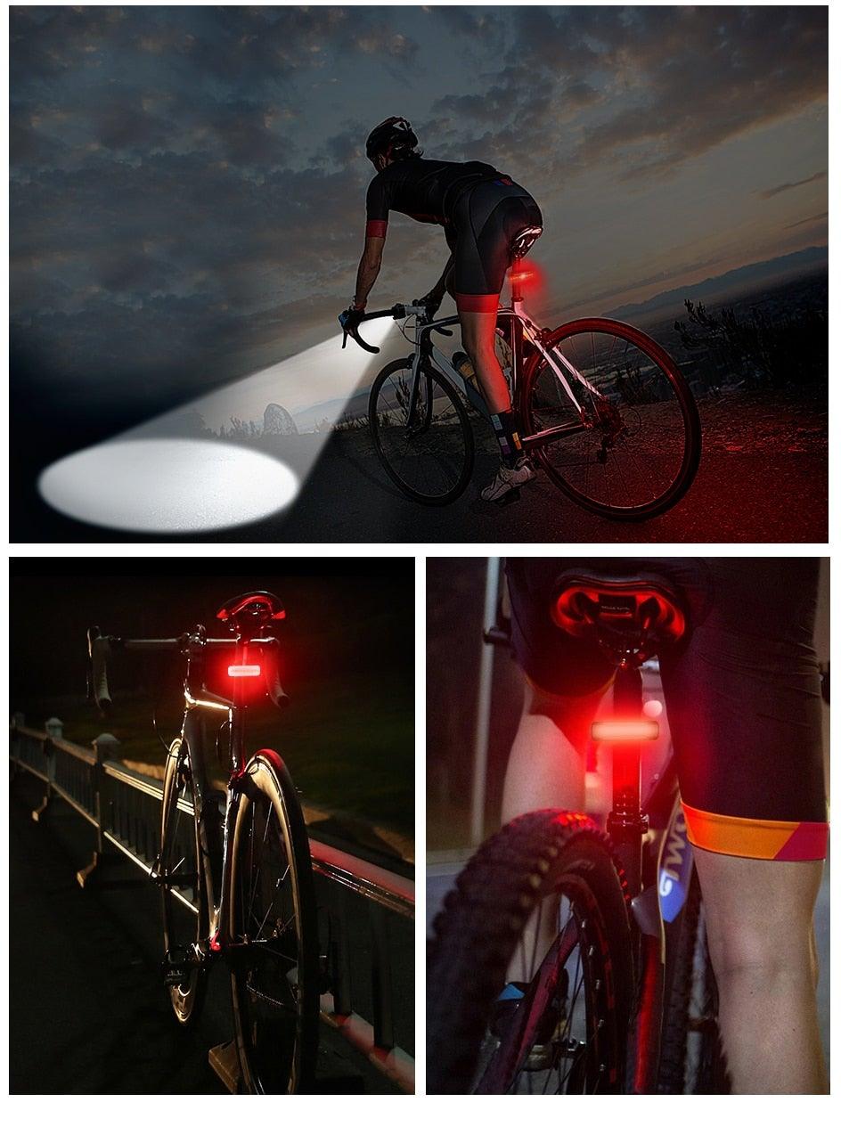 Bike Light USB Rechargeable Bicycle Light Headlight With Rear Taillight Flashlight Front Lamp Bicycle Light Set With Super Bright Headlights And Rear Lights Waterproof LED Bicycle Light Taillight Safety Lights For Cycling Camping