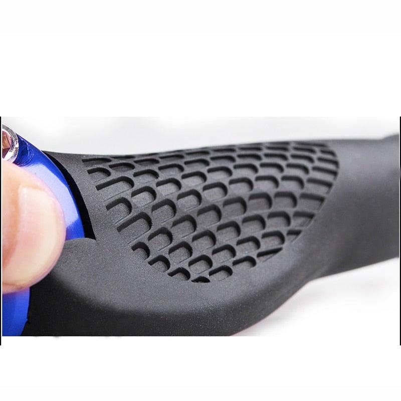 Bicycle Handlebar Cover Bike Grips Bicycle Mountain Grips Aluminum Anti-Slip Handle Bike Double Aluminum Clamp Lock On Grips For Mountain Bike Handle Bar Ends Bike Grips Comfort Ergo Handlebar Grip Designed For Cycling