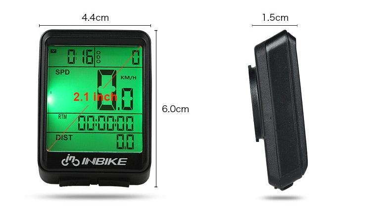 Lightweight Rainproof Bike Computer Bicycle Wireless Speedometer Odometer Cycling Watch LED Screen Measurable Backlight For Visibility At Night Auto On/Off Portable Multi-Function Design