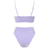 Swimwear Women Ribbed Bathing Suit Female Push Up Bikini Set Women's Bathing Suit Lace up Bikini Ribbed Two Piece Swimsuit Beachwear High Waist Bikini Women's Swimsuit