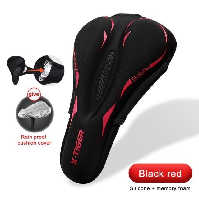 Thicken Mountain Bike Seat 3D Gel Pad Cushion Cover Road Shockproof Seat Bicycle Seat Bicycle Seat Covers For Men Comfort Extra Soft Padded Gel Bicycle Seat Pad Spin Bike Seat Cushion Pads