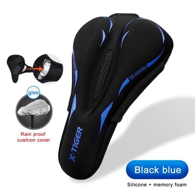 Thicken Mountain Bike Seat 3D Gel Pad Cushion Cover Road Shockproof Seat Bicycle Seat Bicycle Seat Covers For Men Comfort Extra Soft Padded Gel Bicycle Seat Pad Spin Bike Seat Cushion Pads