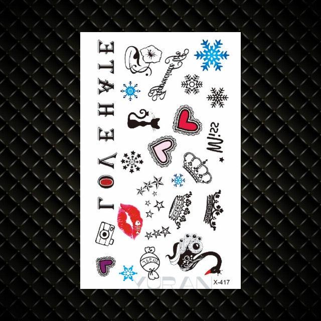 Fashion Small Sexy Black Temporary Waterproof Tattoo Cute Star Heart Tattoos Sticker Body Finger Tattoo For Kids Womens - STEVVEX Beauty - 103, Arm Tattoo, Back Tattoo, Beauty, Black Tattoos, Body Tattoo, Boys Tattoo, Children Tattoo, Different Tattoo, Elegant, Fashion Tattoo, Girls Tattoo, Leg Tattoo, Luxury Tattoo, Make up Tattoo, Small Tattoo, Stylish Tattoo, Tattoo, Waterproof Tattoo, Women Tattoo - Stevvex.com