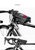 Bike Bag Frame Front Top Tube Waterproof Hard Shell Cycling Bag Touch Screen Phone Case Bicycle Accessories Bike Phone Mount Bag Cycling Waterproof Front Frame Top Tube Handlebar Bag With Touch Screen Holder Case