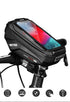 Bike Bag Frame Front Top Tube Waterproof Hard Shell Cycling Bag Touch Screen Phone Case Bicycle Accessories Bike Phone Mount Bag Cycling Waterproof Front Frame Top Tube Handlebar Bag With Touch Screen Holder Case