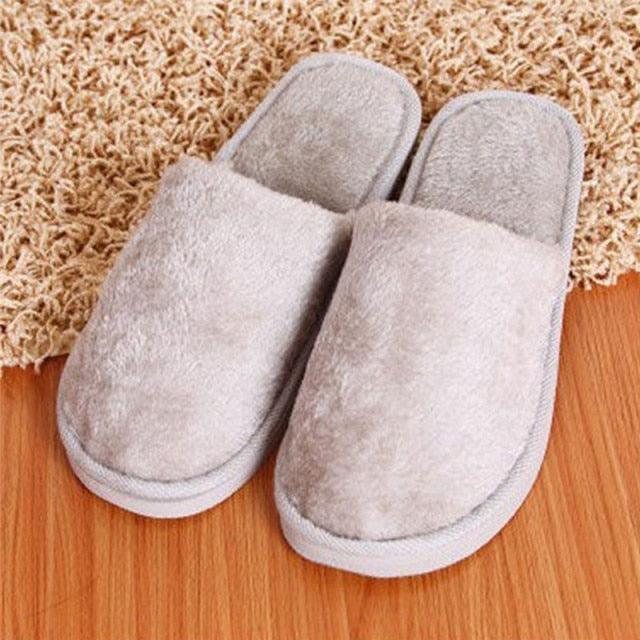 Women Home Slippers Autumn Winter Warm Furry Plush Shoes Indoor Bedroom Light EVA Couple Cotton Slipper House Memory Foam Slippers Furry Faux Fur Lined Bedroom Shoes